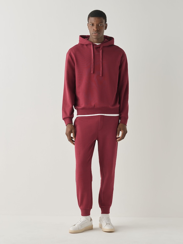 HUGO Burgundy Red Logo Sweat Tracksuit - Image 1 of 7 HUGO Burgundy Red Logo Sweat Tracksuit - Image 1 of 7