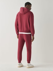 HUGO Burgundy Red Logo Sweat Tracksuit - Image 2 of 7