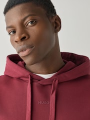 HUGO Burgundy Red Logo Sweat Tracksuit - Image 4 of 7