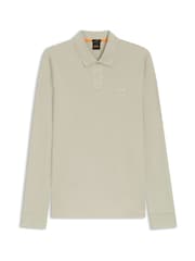 BOSS Natural Passerby Box Logo Long Sleeve Polo Shirt - Image 1 of 1