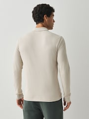 Dabisks tonis - BOSS Passerby Box Logo polo krekls ar garām piedurknēm - Attēls 3 no 5
