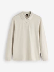 Dabisks tonis - BOSS Passerby Box Logo polo krekls ar garām piedurknēm - Attēls 5 no 5