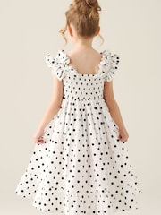 Angel & Rocket White Amber Polka Dot Dress - Image 2 of 5
