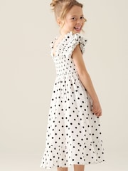 Angel & Rocket White Amber Polka Dot Dress - Image 4 of 5