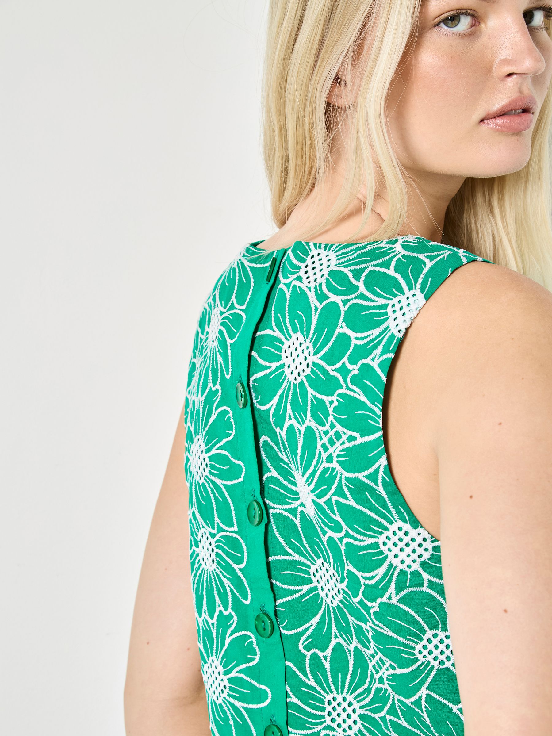 Buy Apricot Green Floral Lace Embroidered Shell Top from Next Ukraine