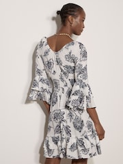 Apricot Blue Sarasa Floral Ruffle Mini Dress - Image 3 of 4