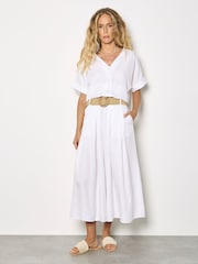 Apricot White Lightweight V-neck Blouse - Image 4 of 5
