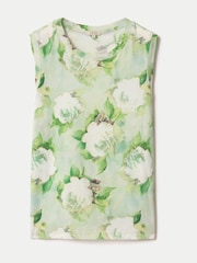 Jigsaw Green Sketch Rose Print Tank - Image 5 of 5