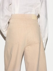 Jigsaw Cream Kensington Barrel Leg Jeans - Image 3 of 5