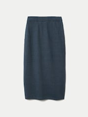 Jigsaw Blue Linen Silk Pocket Skirt - Image 5 of 5