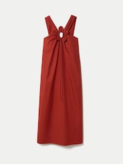 Jigsaw Red Flower Applique Cotton Dress - Image 5 of 5