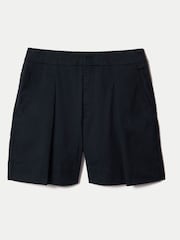 Jigsaw Blue Cotton Pleat Front Chino Shorts - Image 5 of 5
