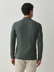 Zaļš - BOSS Passerby Box Logo polo krekls ar garām piedurknēm - Attēls 3 no 5