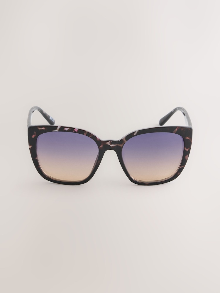 Tortoiseshell Brown Square Sunglasses - Image 2 of 4