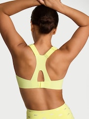Victoria's Secret Lime Yellow & Silver Square Neck RacketCool™ Medium Impact Sports Bra - Image 2 of 2