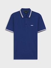 BOSS Blue Regular Fit Short Sleeve Paddy Polo Shirt - Image 1 of 1