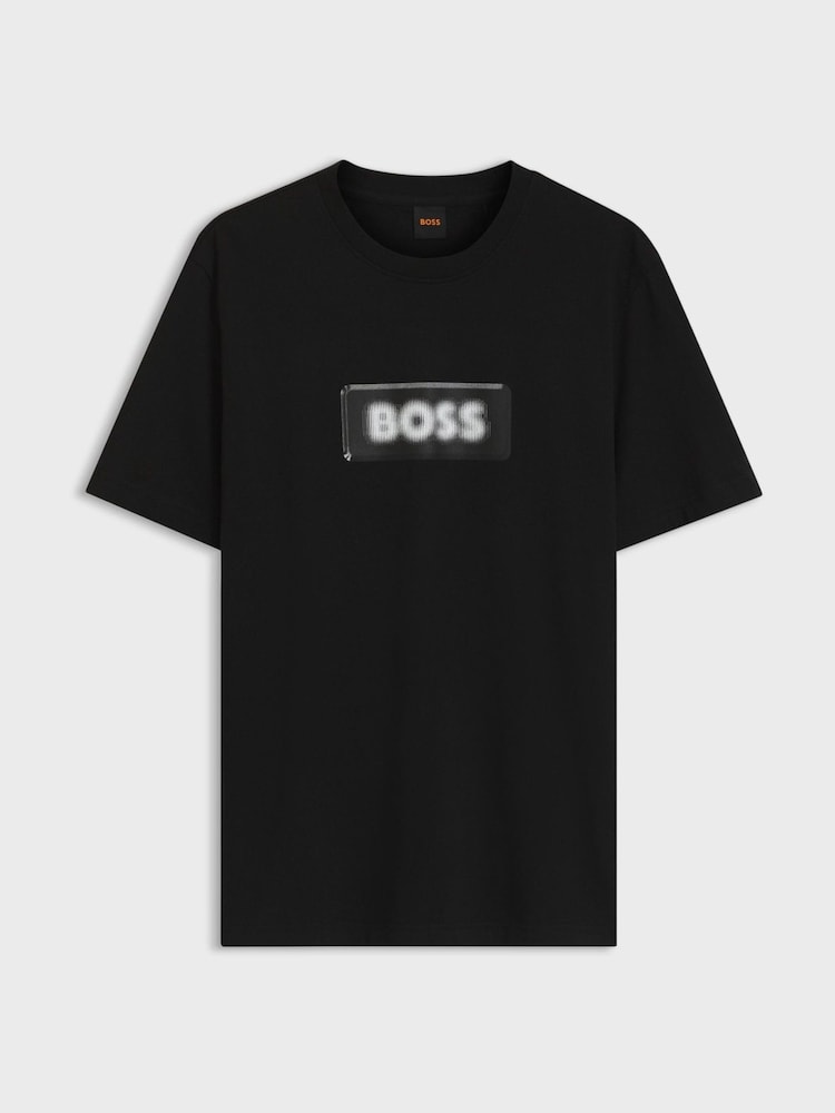 BOSS Black Regular Fit Graphic Logo T-Shirt - Image 1 of 1