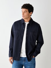BOSS Blue Locky Relaxed Fit Overshirt - Image 2 of 5
