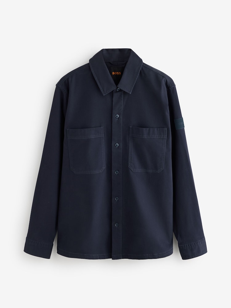 BOSS Blue Locky Relaxed Fit Overshirt - Image 5 of 5 BOSS Blue Locky Relaxed Fit Overshirt - Image 5 of 5