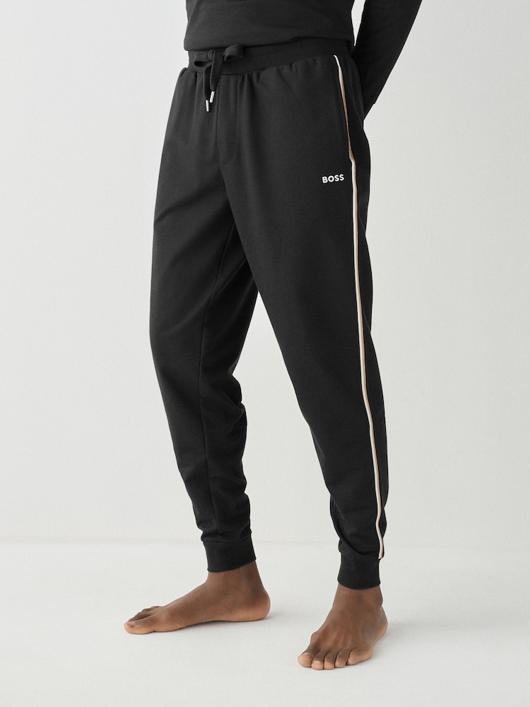 BOSS Black Iconic Stripe Logo Joggers - Image 1 of 4 BOSS Black Iconic Stripe Logo Joggers - Image 1 of 4
