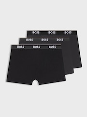 BOSS Black/Grey Power Logo Hipster Boxers 3 Pack - Image 1 of 1