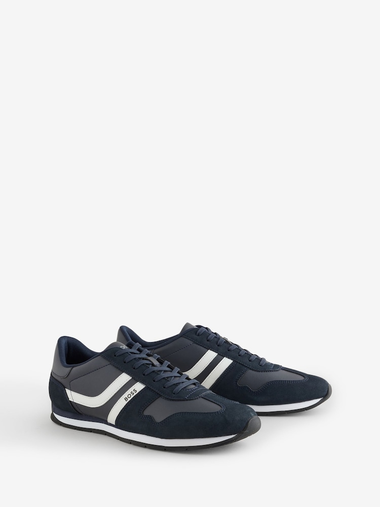 BOSS Blue Levon Trainers - Image 2 of 5