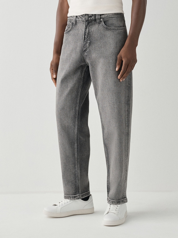BOSS Grey Relaxed Fit Atacama Jeans - Image 1 of 5 BOSS Grey Relaxed Fit Atacama Jeans - Image 1 of 5