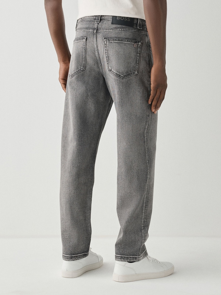 BOSS Grey Relaxed Fit Atacama Jeans - Image 2 of 5 BOSS Grey Relaxed Fit Atacama Jeans - Image 2 of 5