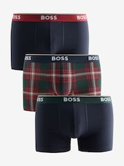 BOSS Red Power Logo Trunk Boxers 3 Pack - Image 1 of 4
