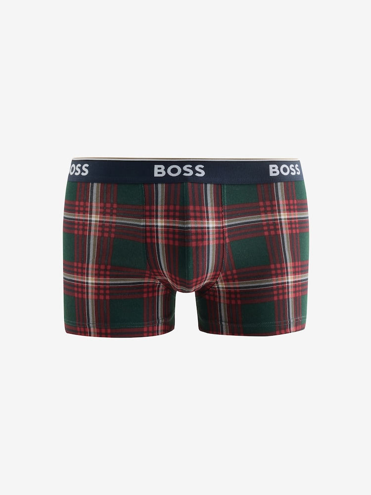 BOSS Red Power Logo Trunk Boxers 3 Pack - Image 2 of 4 BOSS Red Power Logo Trunk Boxers 3 Pack - Image 2 of 4