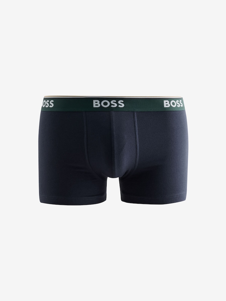 BOSS Red Power Logo Trunk Boxers 3 Pack - Image 4 of 4 BOSS Red Power Logo Trunk Boxers 3 Pack - Image 4 of 4