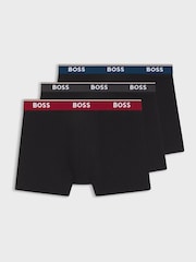 BOSS Jet Black Power Logo Hipster Boxers 3 Pack - Image 1 of 1