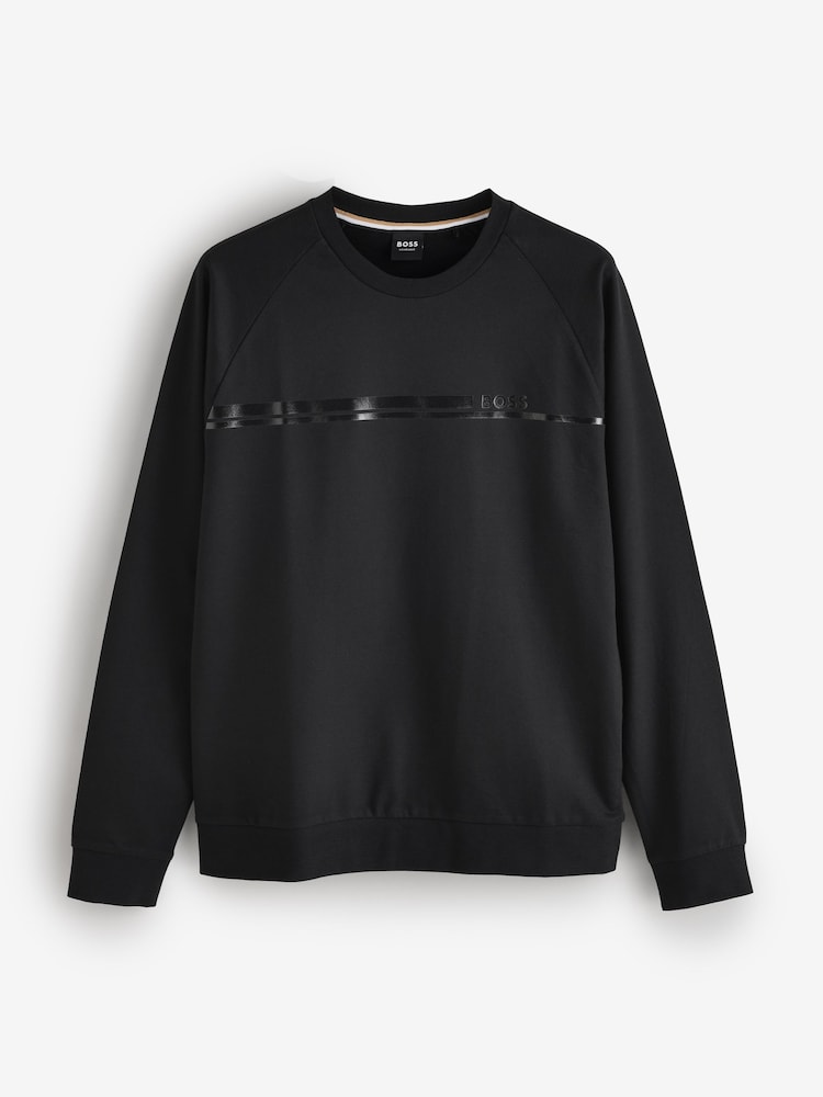 BOSS Black Regular Fit Authentic Logo Sweatshirt - Image 4 of 4 BOSS Black Regular Fit Authentic Logo Sweatshirt - Image 4 of 4