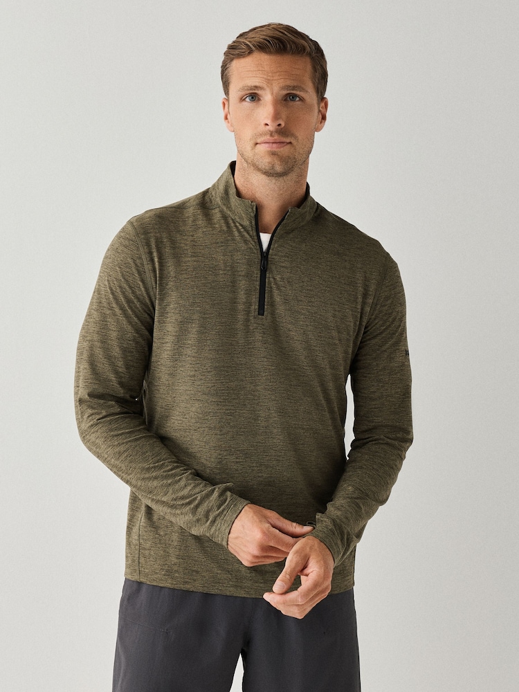 BOSS Kuart Zip Active majica za znojenje - Slika 2 od 6 BOSS Kuart Zip Active majica za znojenje - Slika 2 od 6