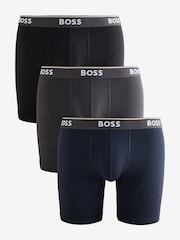 BOSS Black Power Logo Hipster Boxers 3 Pack - Image 1 of 4