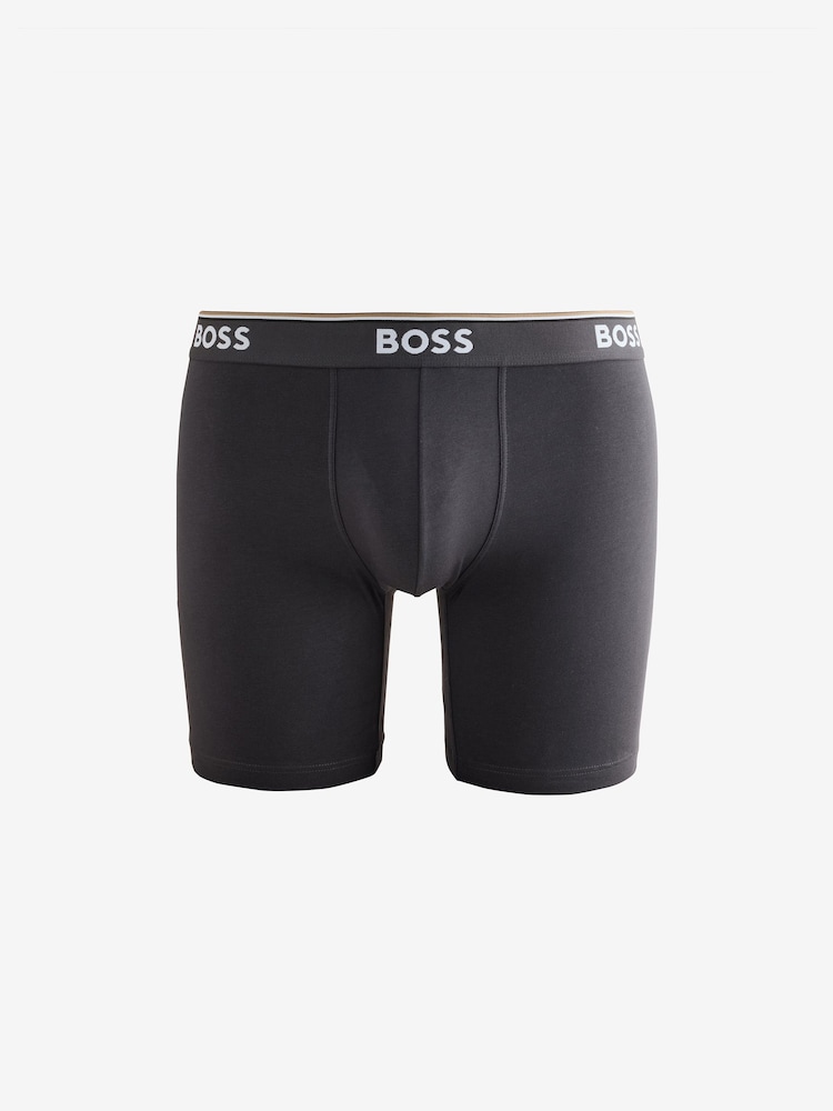 BOSS Black Power Logo Hipster Boxers 3 Pack - Image 2 of 4