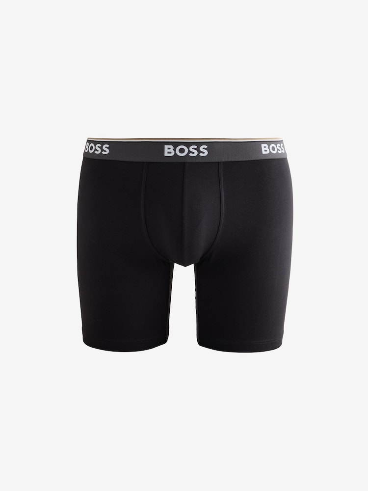 BOSS Black Power Logo Hipster Boxers 3 Pack - Image 4 of 4