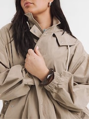 Simply Be Natural Hooded Parka Jacket - Image 4 of 4