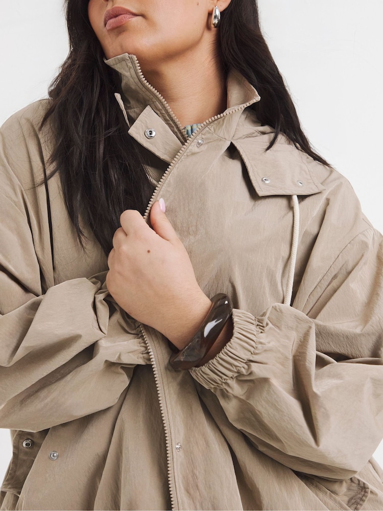 Simply Be Natural Hooded Parka Jacket - Image 4 of 4