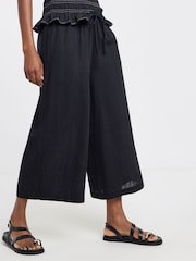 Simply Be Tie Waist Linen Culottes - Imaginea 3 din 5