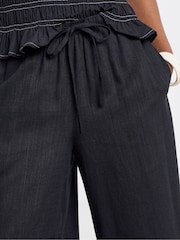 Simply Be Tie Waist Linen Culottes - Imaginea 4 din 5