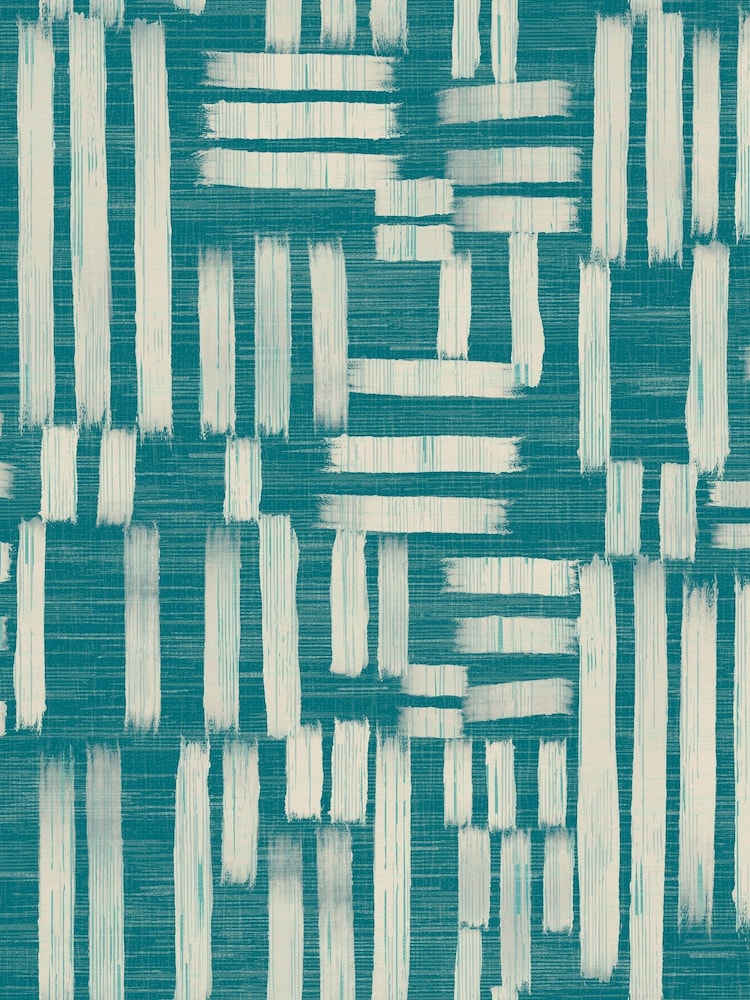 Ohpopsi TEAL Interlace 10M Wallpaper - Image 2 of 2