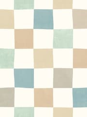 Ohpopsi Seafoam Mix Disco Check 10M Wallpaper - Image 2 of 2