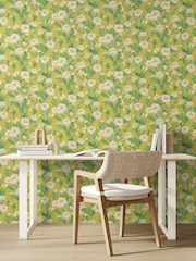 Ohpopsi CHARTREUSE Cactus Bloom 10M Wallpaper - Image 1 of 2