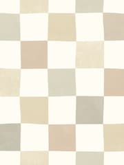 Ohpopsi Linen Mix Disco Check 10M Wallpaper - Image 2 of 2