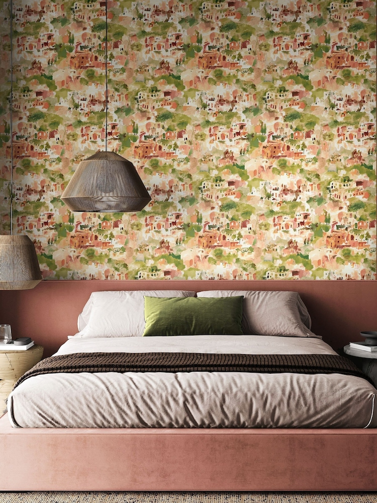 Ohpopsi Rosewood Olive Amalfi 10M Wallpaper - Image 1 of 2