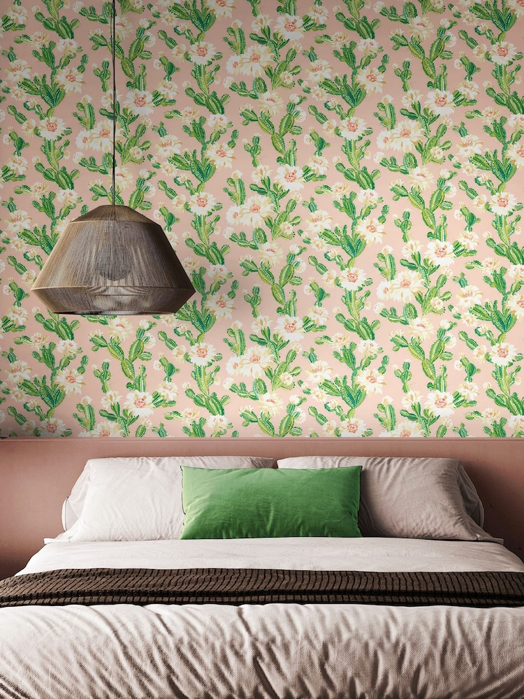 Ohpopsi Coco Blush Cactus Bloom 10M Wallpaper - Image 1 of 2