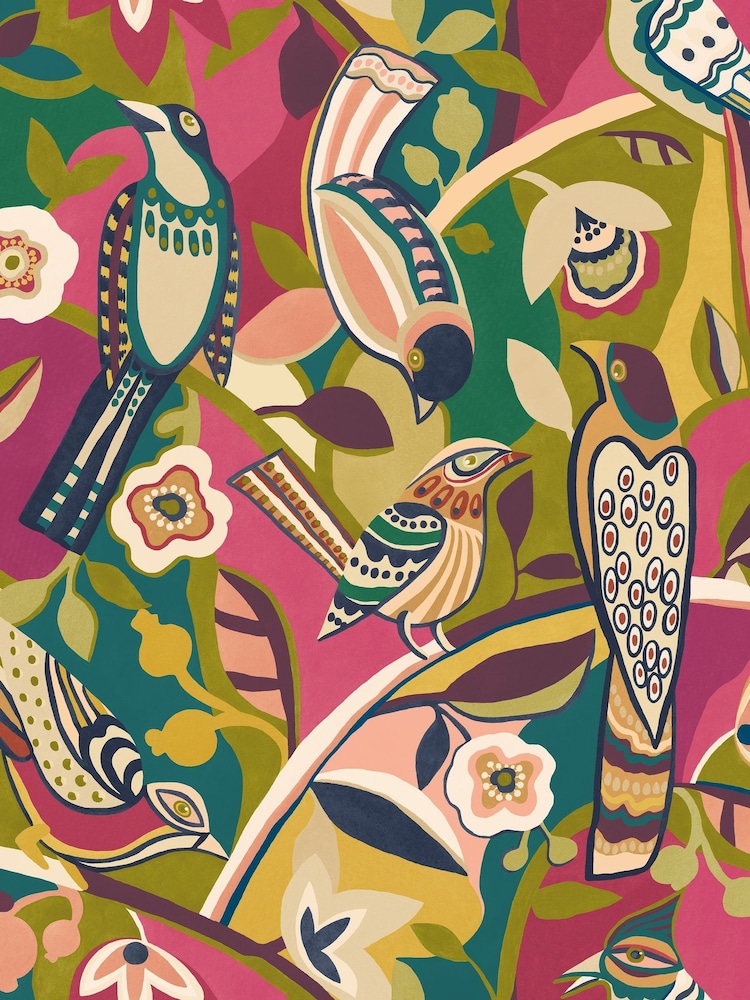 Ohpopsi Berry Leaf Forest Chorus 10M Wallpaper - Image 2 of 2