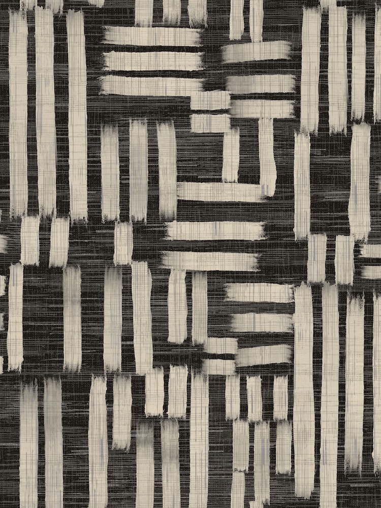 Ohpopsi Ebony Interlace 10M Wallpaper - Image 2 of 2