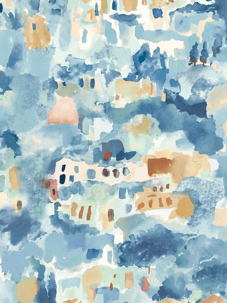 Ohpopsi STONEWARE BLUE Amalfi 10M Wallpaper - Image 2 of 2